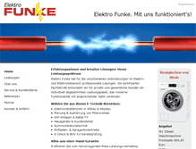 Tablet Screenshot of funke-elektro.de